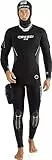 Cressi Man, Uomo Ice Premium Neoprene 7 mm Semi-Dry Tuta-Nero/Grigio, S/Taglia 2, S/2