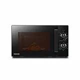 Toshiba MW2-MG20P(BK) 3-in-1 Forno Microonde Grill Combinato, 20 L, 5 Livelli di Potenza Regolabili, Timer, 800 W, Grill 1000 W, Nero