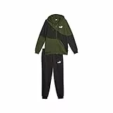 PUMA Tuta da Sudore Power Cat, Pista Uomo, Mirtillo, XL