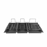 elletipi 1954 I500 P090 Wizard P Porta stoviglie da Cassetto in Plastica e Acciaio Cromato per modulo 90