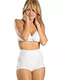 Istintiva Guainetta - Slip Donna Vita Alta Contenitivo e Modellante ad Elevato Comfort - Effetto Snellente Pancia Piatta - Bianco 48