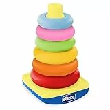 Chicco - Gioco Torre degli Anelli, Dindolino, Sei Anelli da Impilare, 9-36 Mesi
