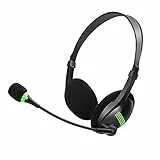 Afaneep Cuffie con Microfono, Cuffie per PC Cancellazione del Rumore per Call Center Pieghevole Cuffie per Skype Chat Conference Call Ufficio