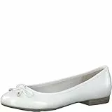 MARCO TOZZI Donna 2-2-22137-20 Ballerina, Ivory Brevetto, 39 EU