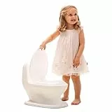 Nuby Dr. Talbot's - My Real Potty - Vasino per bambini con suono di scarico - Addestramento al vasino per bambini - Batterie incluse - Bianco - 18+ mesi