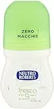 Neutro Roberts, Deodorante Roll On Fresco con Té Verde e Lime, Zero Sali di Alluminio, Zero Macchie Deodorante Uomo e Donna, Dermatologicamente Testato, Flacone da 50 ml