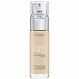 L'Oréal Paris Make up, fondotinta liquido, con acido ialuronico e aloe vera, Perfect Match Make-Up, n. 0.5.N Porcelain, 30 ml