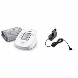 OMRON X2 Basic Misuratore di Pressione Arteriosa da Braccio Digitale + HHP-CM01 Adattatore di rete universale per misuratori della pressione arteriosa