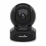Telecamera IP WLAN, Wansview WiFi FHD 1080P con sensore di movimento, audio a 2 vie, visione notturna, Home e Baby Monitor Q5, nero