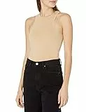 The Drop @lucyswhims Canotta Attillata a Maglia con Scollo Rotondo da Donna, Semola, XXS