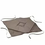 Douceur D'Intérieur - 1605159, Cuscino Da Sedia Con 4 Volant , 36 X 36 X 3.5 Cm , Essentiel , Poliestere Unito , Marrone