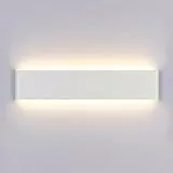 Yafido Applique da Parete Interno Moderno LED 40CM Lampada da Parete 16W Bianco Caldo Lampada da Muro Perfetto per Camera da Letto Soggiorno Corridoio Bagno Scale