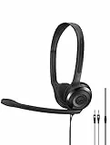 EPOS PC 3 CHAT, Cuffie per computer, due jack plug-and-play da 3,5 mm, nero