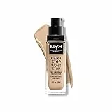 NYX Professional Makeup Fondotinta, Can't Stop Won't Stop Full Coverage Foundation, Lunga tenuta, Waterproof, Finish Matte, Tonalità: Warm vanilla