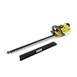 Kärcher Tagliasiepi a Batteria 36 V HGE 36-60, Lunghezza di Taglio 60 cm, 2 Velocità, Funzione Sega, Scopa da Siepe, Potenza Massimo 600-1200 m, Utilizzabile con Batteria Kärcher 36 V Esclusa