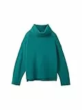 TOM TAILOR 1037786 Pullover, 32402-Ever Green Melange, L Donna