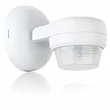 SEBSON Rilevatore di Movimento Esterno IP65 - Montaggio Superficie a Parete e Soffitto, Adatto ai LED, Sensore Infrarossi programmabile - Portata max 24m / 360°