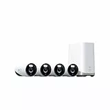 eufy Security eufyCam E330 (Pro) kit 4 telecamere, telecamere esterni 4K, registraz, 24/7, plug-in, NVR Wi-Fi, disco rigido 1 TB incluso, 10 canali, archiv. locale, nessun costo mensile
