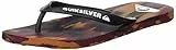 Quiksilver Molokai Marled, Scarpe da Spiaggia e Piscina Uomo, Multicolore (Black/Blue/Red Xkbr), 43 EU
