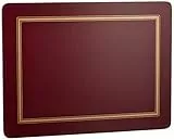 Pimpernel Tovagliette classiche per brunch bordeaux - Set di 6