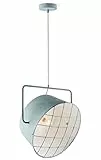 Home Sweet Home Industriale Lampadario Clemento | 41/41/145cm | Calcestruzzo | Lampadario a sospensione in metallo | E27 | Lampada a sospensione adatta per soggiorno
