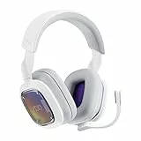 Logitech G Astro A30 LIGHTSPEED Cuffie Gaming Wireless, Bluetooth, Dolby Atmos, Braccio Rimovibile, Batteria da 27 ore, USBC, per PS5, PS4, Xbox, Nintendo Switch, PC, Android - Bianco