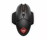 HP - Gaming Omen Photon Mouse Gaming Wireless, Ricarica Qi Wireless, 11 Tasti Programmabili, Tempo Risposta 0.2 ms, DPI da 100 e 16000, Sensore Ottico PixArt PAW3335, LED RGB Personalizzabili, Nero