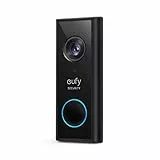 eufy Security, videocitofono wireless aggiuntivo con risoluzione 2K, audio bidirezionale, semplice auto-installazione, richiede HomeBase 2