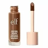 e.l.f. Filtro liquido di incandescenza di alone dei cosmetici, booster liquido illuminante di incandescenza per una carnagione radiante, infuso con acido ialuronico, ricco profondo