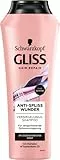 Gliss Anti-Spliss Wunder Shampoo (250 ml), shampoo per capelli ripara le fibre danneggiate dei capelli, shampoo per la cura rafforza i capelli e pulisce delicatamente