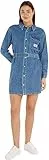 Calvin Klein Jeans Abito da Camicia con Cintura Abiti, Denim Light, M Donna