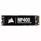 Corsair MP400 2 TB Unità SSD M.2 NVMe PCIe x4 Gen3 (Velocità Lettura e Scrittura Sequenziale Fino a 3.4000 MB/s e 3.000 MB/s, Memoria QLC 3D NAND ad Alta Densità), Nero