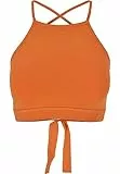 Urban Classics Ladies Triangle Top, Canottiera sportiva Donna, Arancione (Vinatgeorange), S