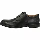 Clarks Un Aldric Park, Oxford Uomo, Nero Black Leather, 45 EU