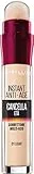 Maybelline New York Correttore Liquido Il Cancella Età, con Bacche di Goji e Haloxyl, Copre Occhiaie e Piccole Rughe, 01 Light, 6,8 ml
