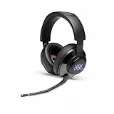 JBL Quantum 400 Cuffie Gaming Over Ear con Filo USB, Headset da gioco con Microfono, Surround su PC e RGB, compatibilità Multipiattaforma, Colore Nero