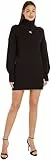 Calvin Klein Jeans Abito Maglione Allentato con Etichetta Tessuta Abiti, CK Black, S Donna
