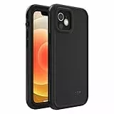 Cover per iPhone 12 LifeProof Fre, resistente a acqua (IP68), shock, sporco e cadute fino a 2 metri, cover sottile con protezione schermo integrata, Nero