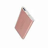 SBS Power Bank Caricabatterie Portatile da 5000mAh a Ricarica Rapida, Uscita USB 2.1A, scocca in Alluminio Satinato Colore Rose Gold, 4 indicatori LED di Stato, Cavo USB Incluso