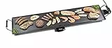 Bestron Piastra elettrica XXXL Plancha/Teppanyaki con rivestimento antiaderente, per grigliare fino a 10 persone, superficie extra lunga, 2.000 Watt, colore: Nero