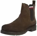 Tommy Hilfiger RWB Hilfiger Suede Chelsea, Stivali alla Moda Uomo, Marrone (Cacao), 43 EU