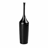 mDesign scopino wc con portascopino in stile moderno – scopino bagno curato nei dettagli – realizzato in materiale plastico di qualità – colore: nero