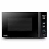 Toshiba MV-TC25T(BK) - Fornello a microonde 4 in 1 con friggitrice ad aria calda, tecnologia Inverter Origin, interno smaltato, facile da pulire, 25 l, 2100 W, colore: Nero