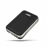 MOXNICE Power Bank 10000mAh Powerbank USB C, Caricabatteria Portatile Batteria Esterna con 2 Uscita USB per Smartphone e Tablet (Nero)