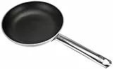Pentole Agnelli ALSA111BBS24 Padella Svasata Bassa, Alluminio, Argento, 24 cm