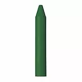 Jovi - Pastelli Rotondi, Confezione da 12 unità, Colore Verde Scuro, Tratto liscio e omogeneo, Resistenti e ad alte prestazioni, Senza Glutine (98012)