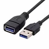 CABLEPELADO Cavo prolunga USB 3.0 Super Speed | Cavo prolunga USB Tipo A Maschio Femmina | Alta Velocità 5Gbps per Stampante, Mouse, Tastiera, Hub, Pendrive,Telecomando PS, HDD, Computer | 3 Metri
