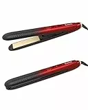 iGutech Piastra per capelli Professionale,Piastra e Arricciacapelli 2 in 1 con flusso d'aria fredda, 6 temperature regolabili, piastra in ceramica 3D, riscaldamento rapido PTC