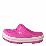 Crocs Crocband Clog K Zoccoli, Bambini, Rosa (Electric Pink/Cantaloupe), 30/31 EU