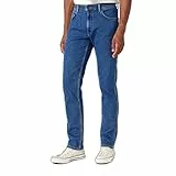 Wrangler Greensboro Jeans Straight, Blu (The Stone Ride), 33W / 32L Uomo